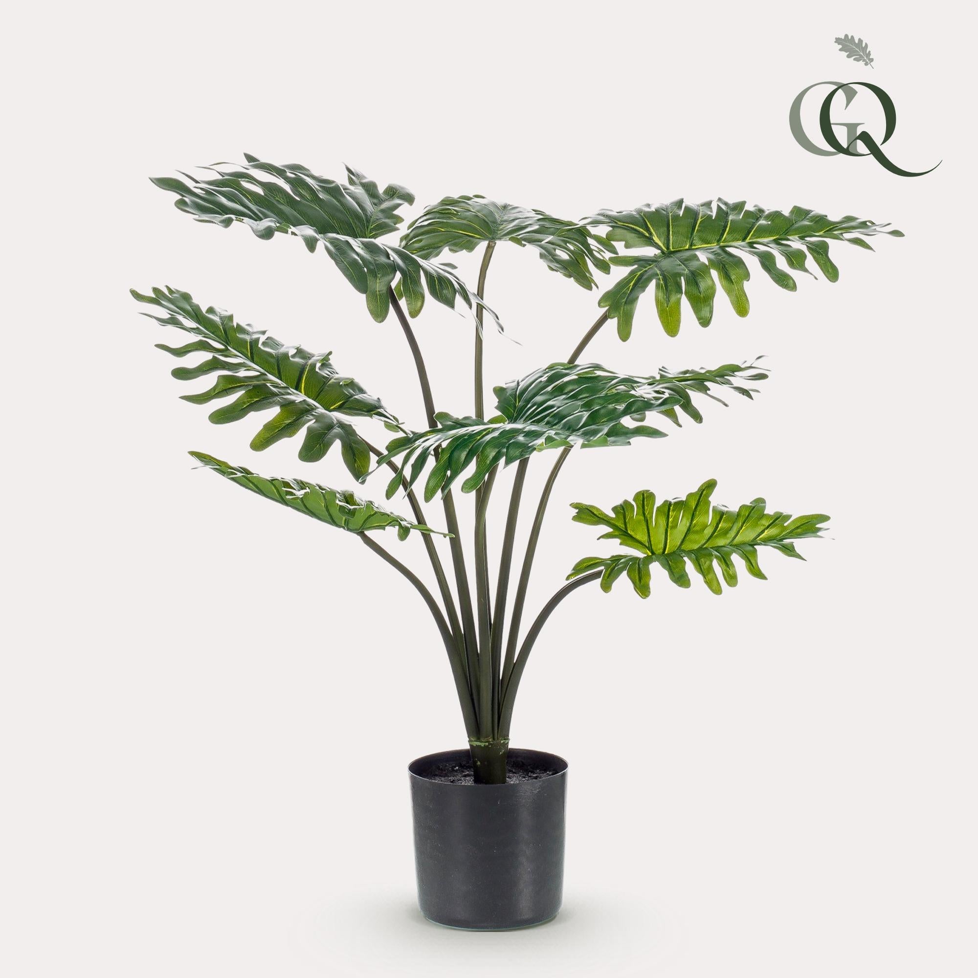 Sztuczna roślina Philodendron 60 cm – realistyczna dekoracja zielona do wnętrz