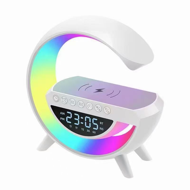 Lampe De Réveil LED Avec Charge Sans Fil Qi – Station D'accueil, Blanc