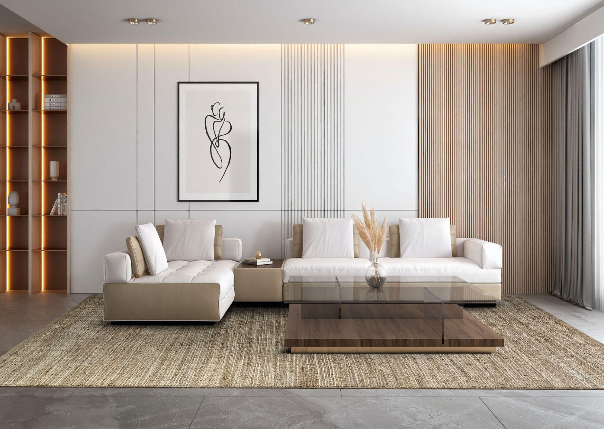 Dywan jutowy Nur D.1 beżowy 160x230cm - 4