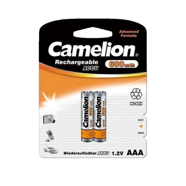 CAMELION Blister de 2 Batterie Rechargeable Accus R03 / AAA / 600 mAh 1,2V