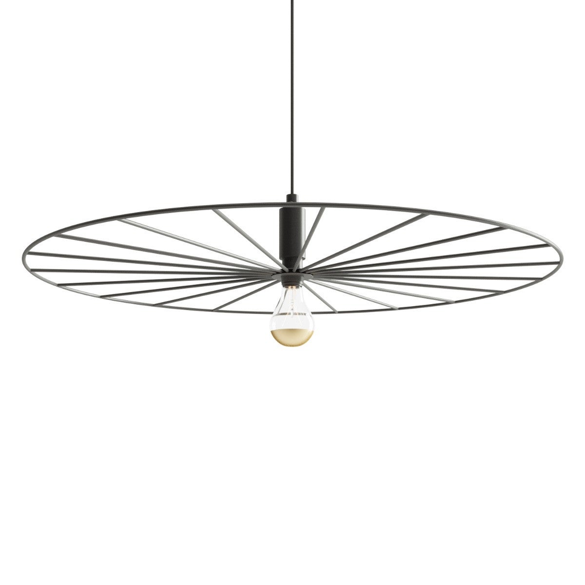 Lampa wisząca SIRKEL czarna 1 x E27 x 15W wym: 150 x 60 x 60 cm Thoro Lighting
