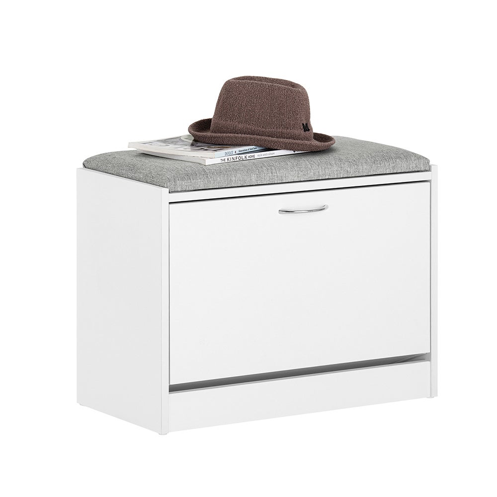 SoBuy Szafka na buty z siedziskiem klapa mała garderoba organizer FSR16-HG