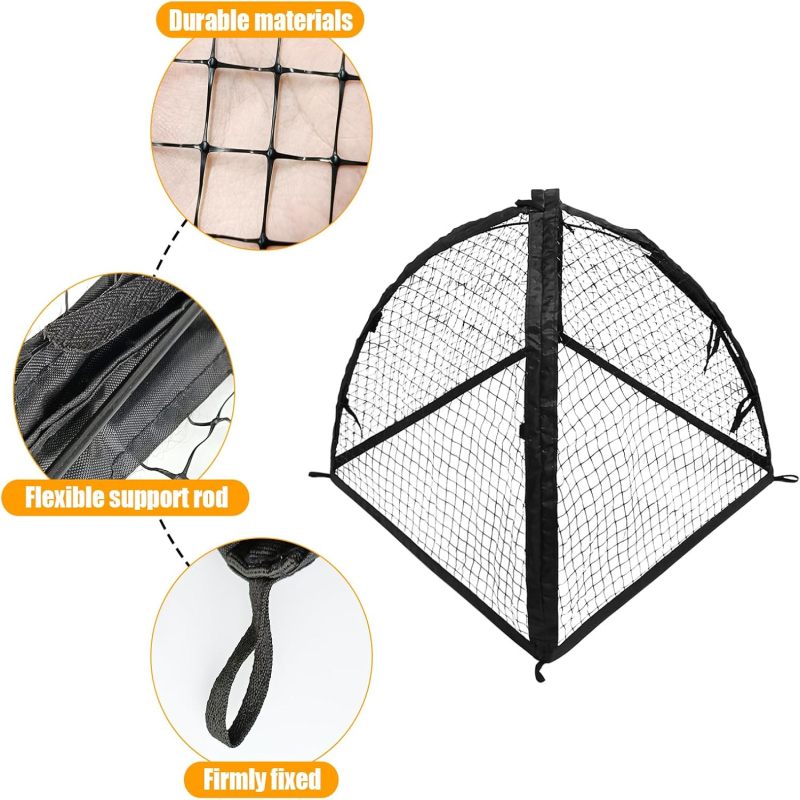Protection pour fraisiers, 56 x 56 x 56 cm, cage de protection pour plantes empêchant l'intrusion d'animaux, filet de protection, 1 pièce - 3