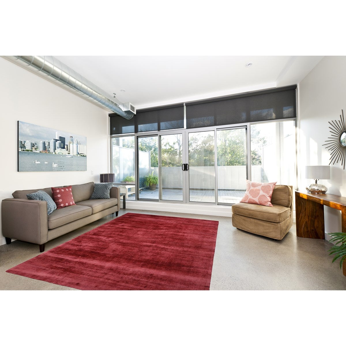 Tapis de salon moderne tissé main LUXOR 200x290 cm - 3