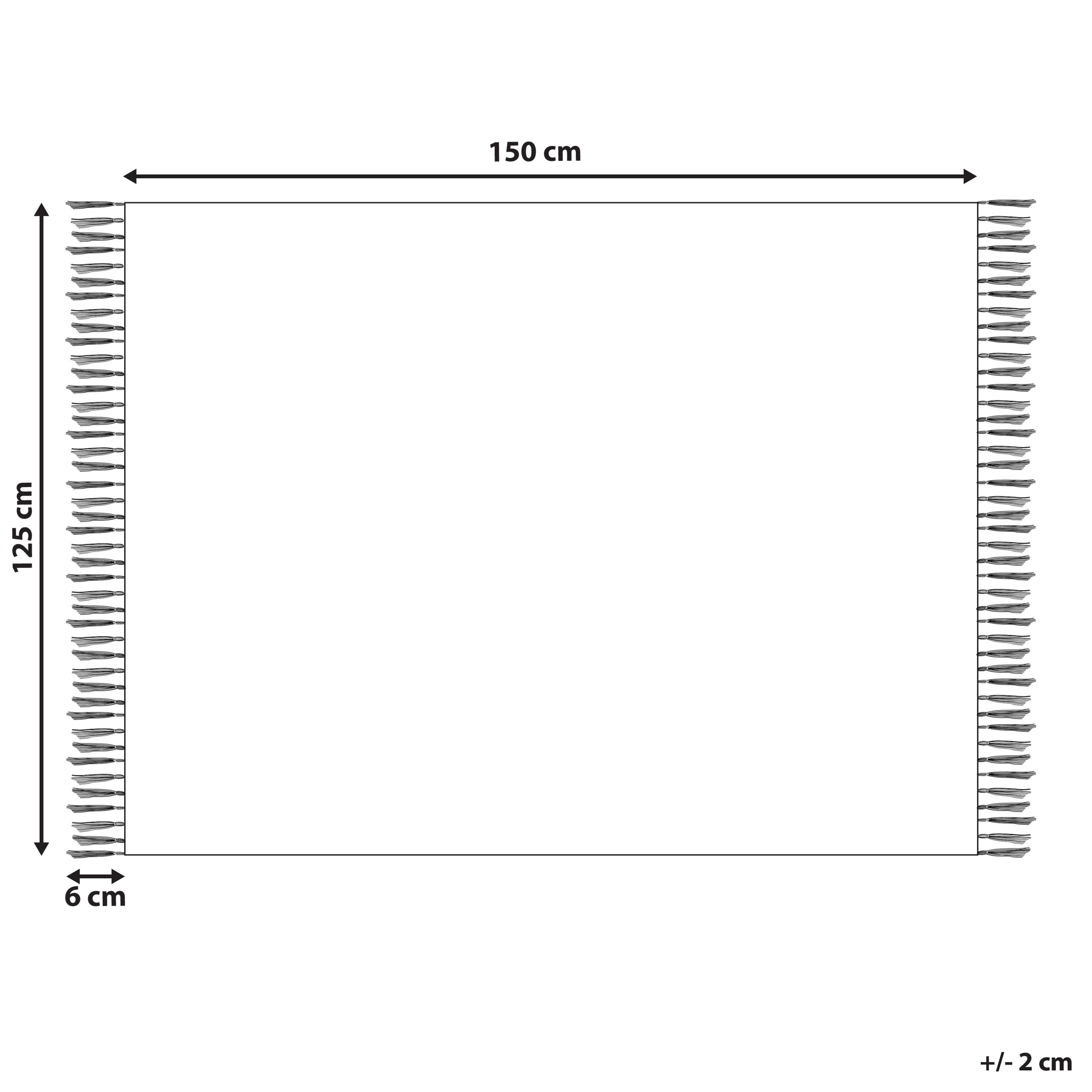 Couverture BETALI Coton 125 x 150 cm Jaune - 3