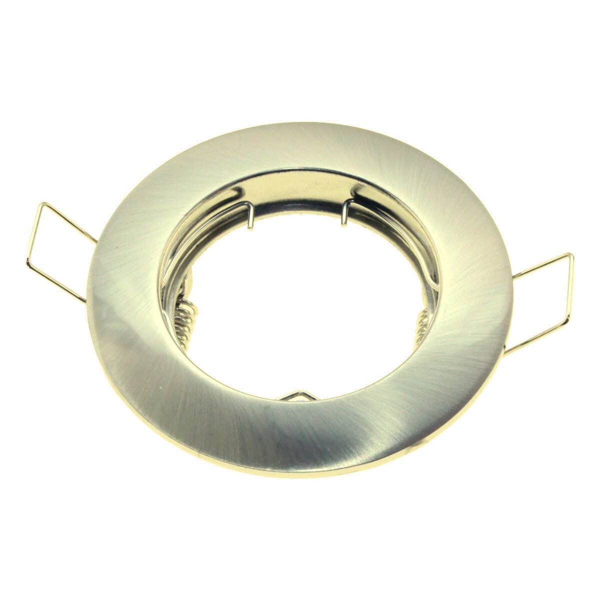 Oprawa sufitowa wpuszczana oczko srebrne satyna 1xGU10x50W okrągła IP20 wym: 2,8 x 8 x 8 cm aluminium IdeaLED - 3