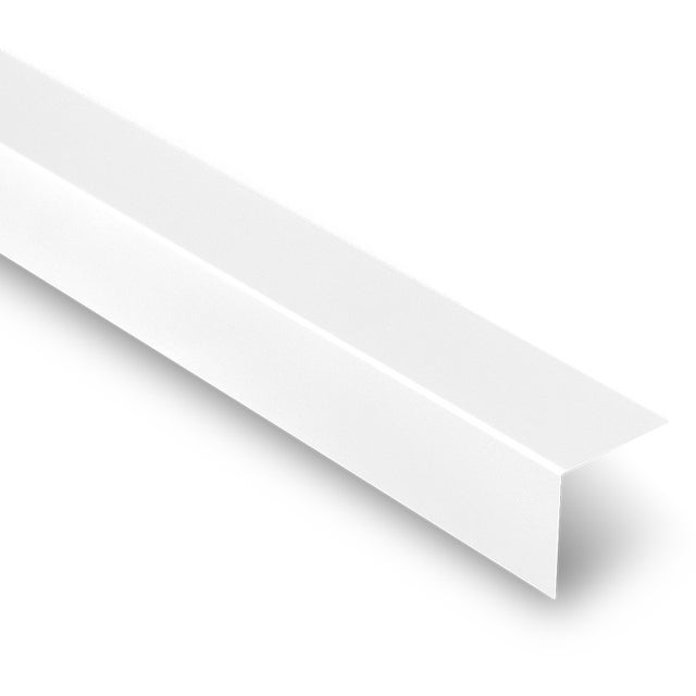 Cornière 80x80 angle sortant 90degrés acier laqué 2100 mm Blanc RAL 9010