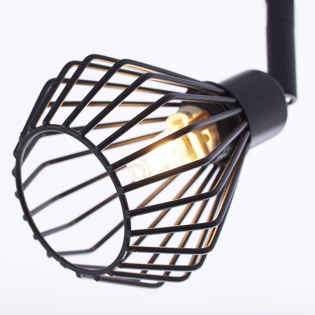 BRILLIANT lampe, lampadaire Gwen 1 flamme bois antique / corindon noir, métal / bois, 1x A60, E27, 52W, lampes normales (non incluses), A ++ - 3