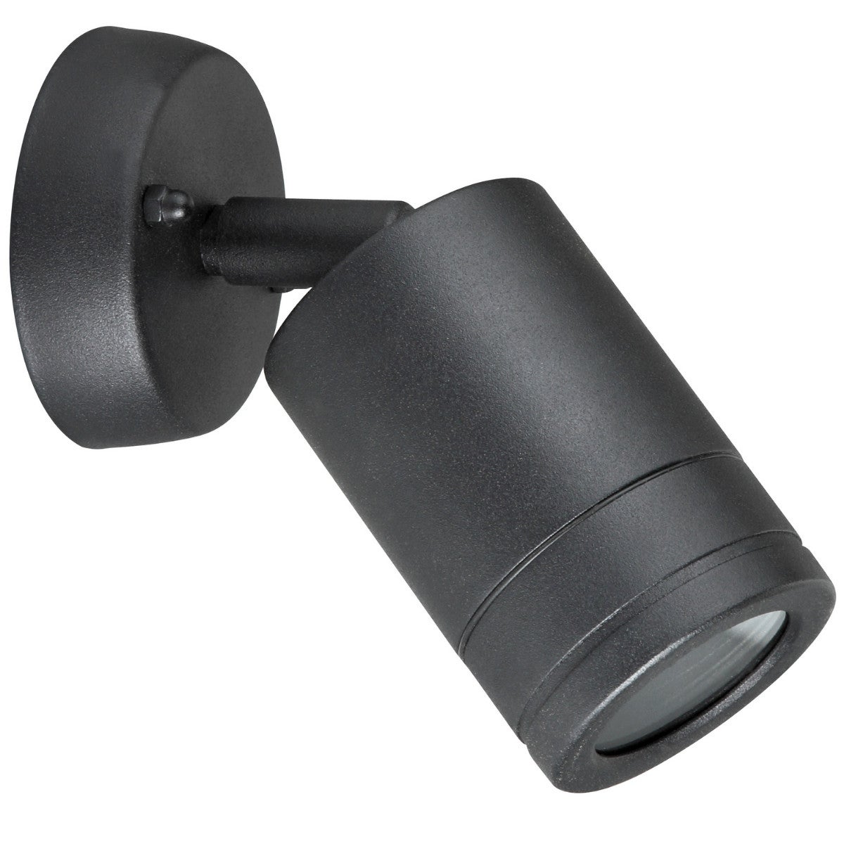 Kinkiet zewnętrzny OLIMP czarny 1xGU10x8W wym: 16x9x9 cm IP44 Polux