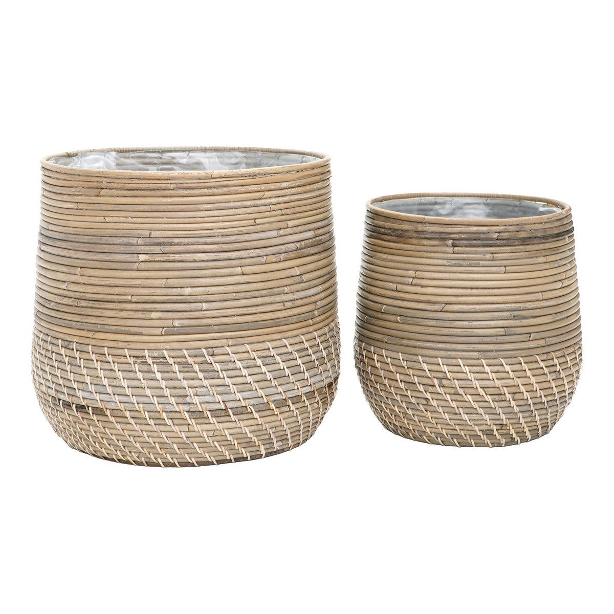 Zestaw 2 koszy do przechowywania Moro, Rattan, Beżowy, Seven Design