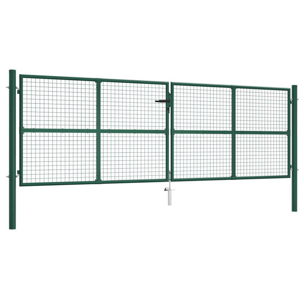 Recinzione Metallica Per Giardino Con Cancello - 8 Pannelli 81x68 Cm - Barriera Per Cani E Animali - Facile Da Montare, Antiruggine