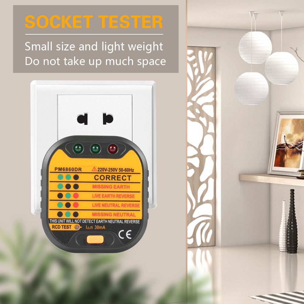 Testeur de prise électrique automatique 50-60Hz EU pour la maison PM6860DR (prise ue) - 2