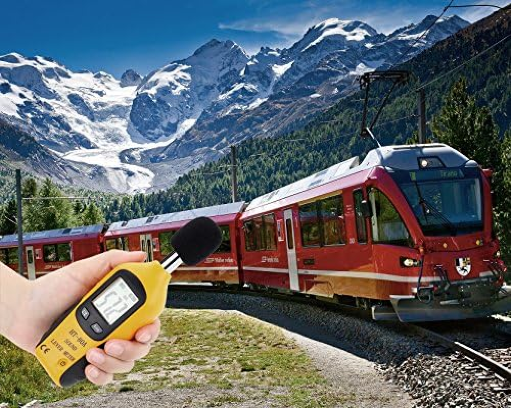 Sonomètre 30-130dBA, décibelmètre professionnel avec écran rétroéclairé (pile 9V incluse) - 5