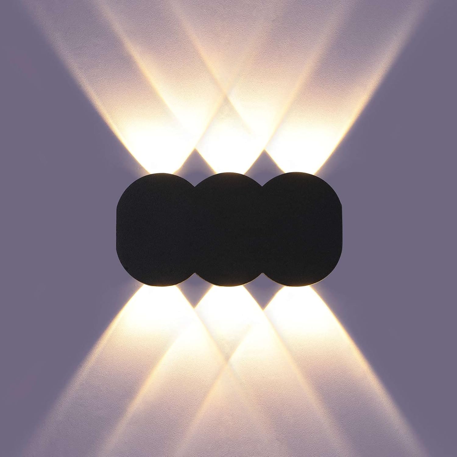 Nowoczesna lampa ścienna wewnętrzna LED 6W, prostokątne oświetlenie ścienne w górę i w dół, aluminiowa lampa ścienna