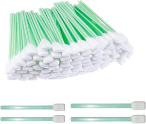 200 écouvillons De Nettoyage à Pointe En Mousse - Pour Imprimantes Et Solvants - Neuf Sous Blister