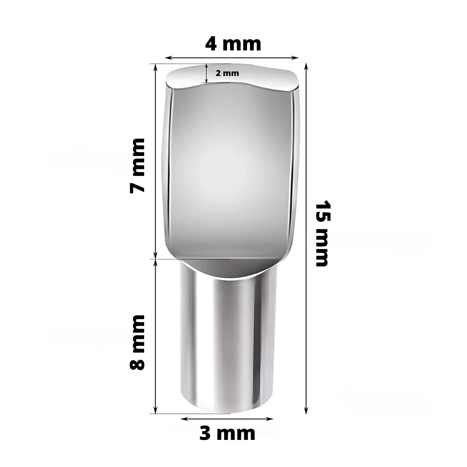 60 Pièces 3 Mm Goupilles D'étagère Chevilles De Support Claires