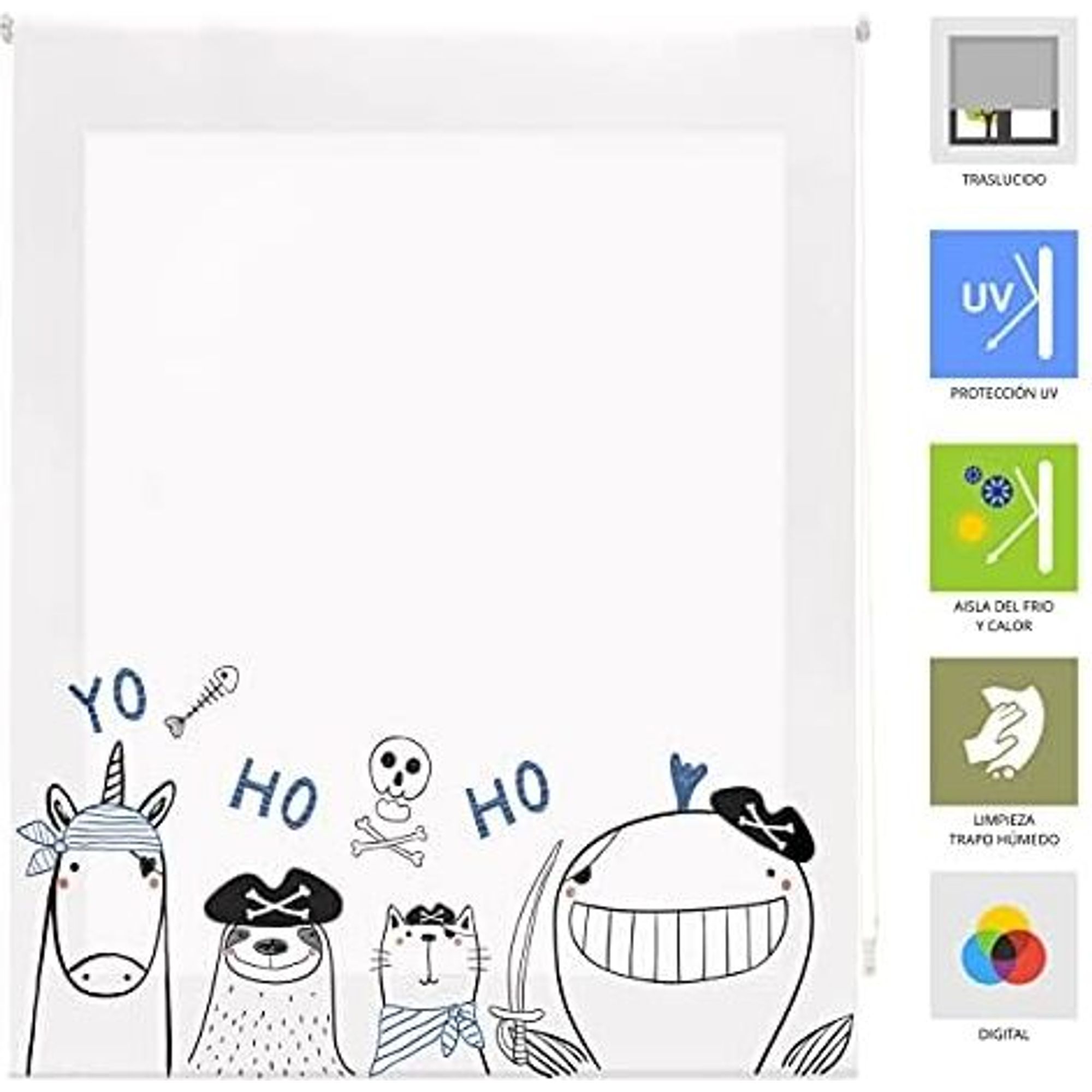 ECOMMERC3 | Tenda a Rullo Traslucida Misura 90x180 - Tenda in Tessuto Misura 87x175 - Tenda Termoisolante - 3