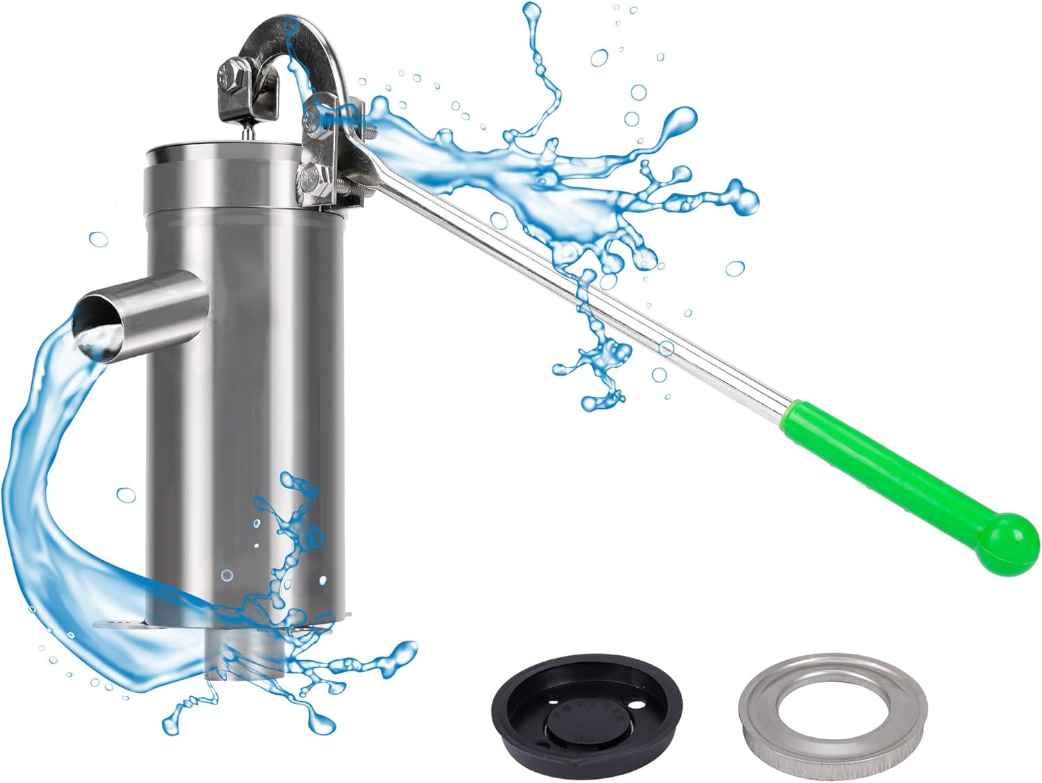 Pompe à bras Pompe à eau manuelle En acier inoxydable Économie d — free download