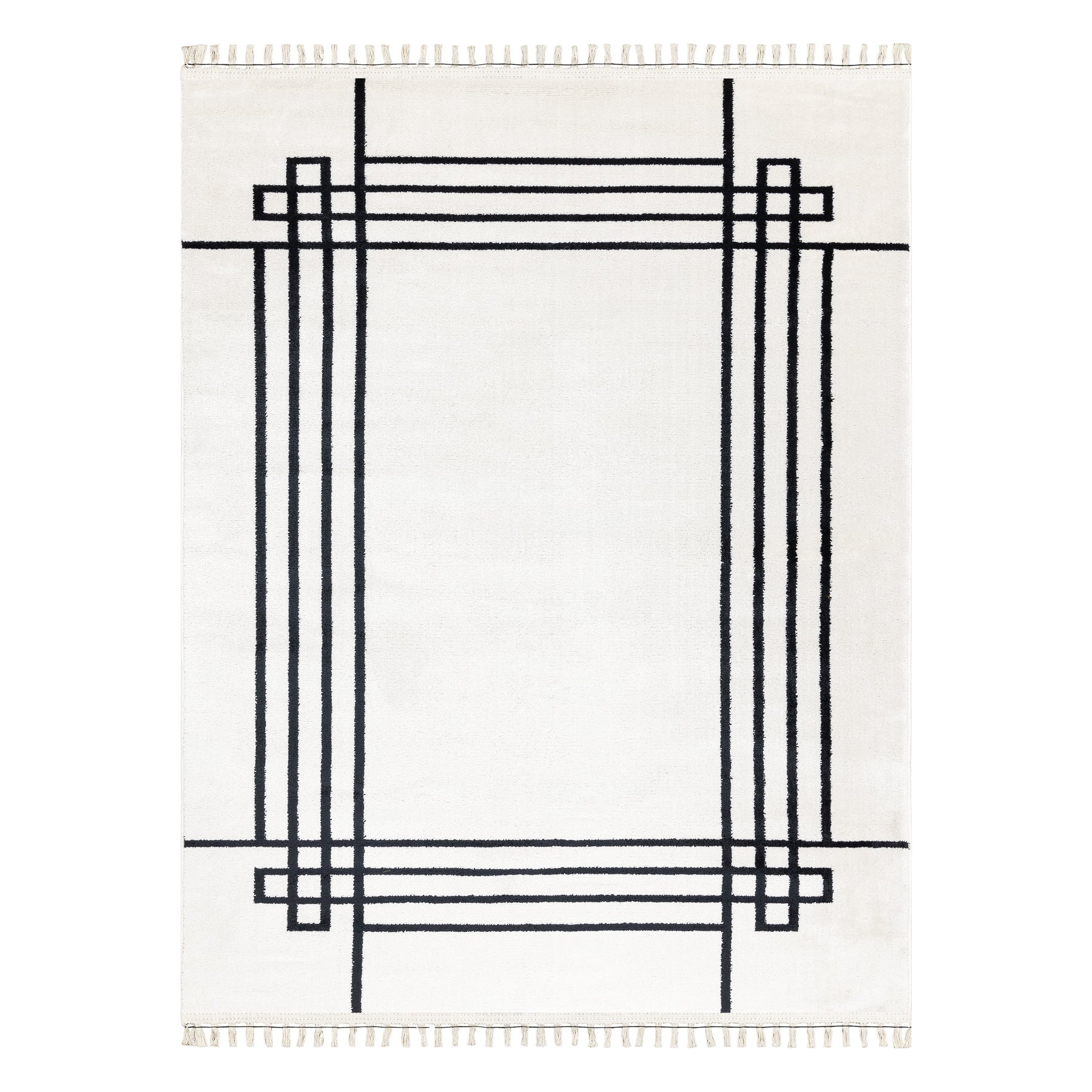 Tappeto AMOUR 53096C crema - Cornice, linee moderno, elegante 118x180 cm - 3