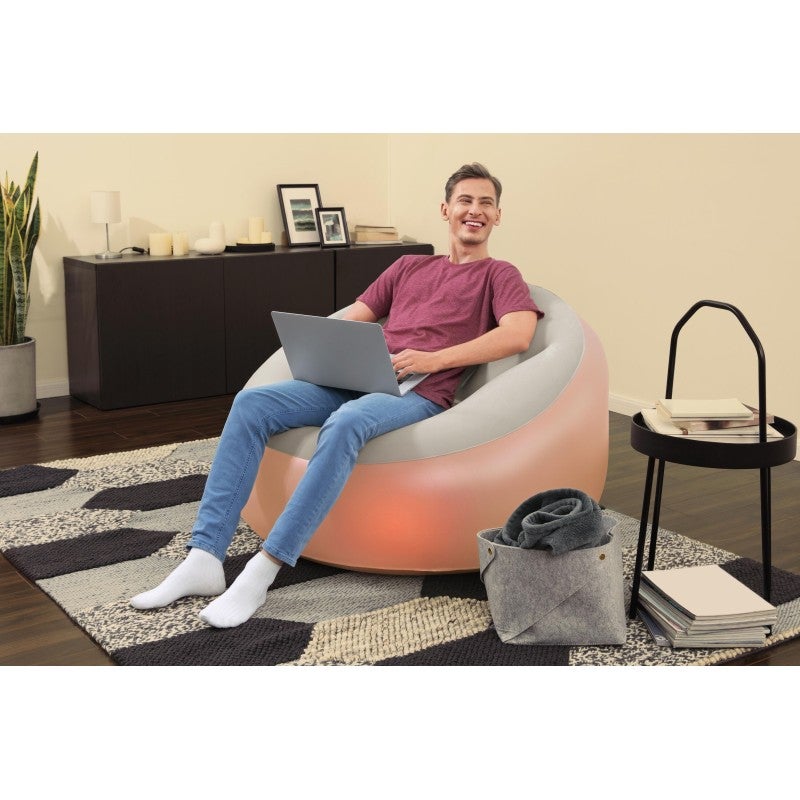 Bestway Fauteuil gonflable à LED Inflate-A-Chair 102 x 97 x 71 cm - 2