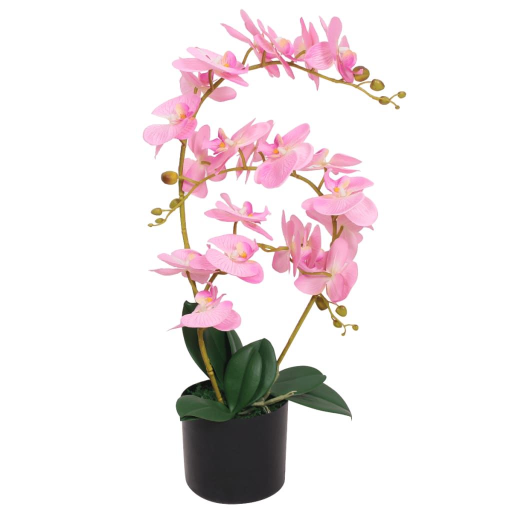 Sztuczny storczyk z doniczką, 65 cm, różowy vidaXL