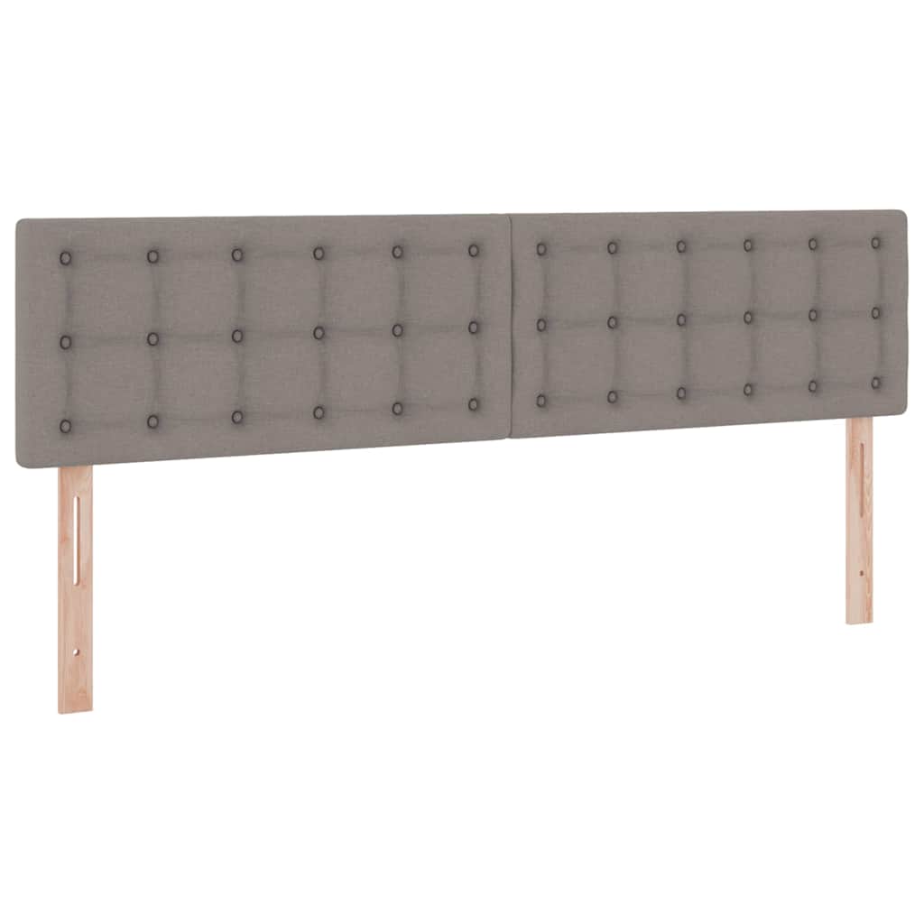 Lit avec rangement et matelas taupe 160 x 200 cm velours - 9