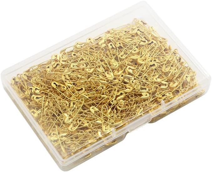 120 szt./opakowanie złotych metalowych agrafek, 19 mm agrafki do odzieży, szycia, majsterkowania, tworzenia biżuterii