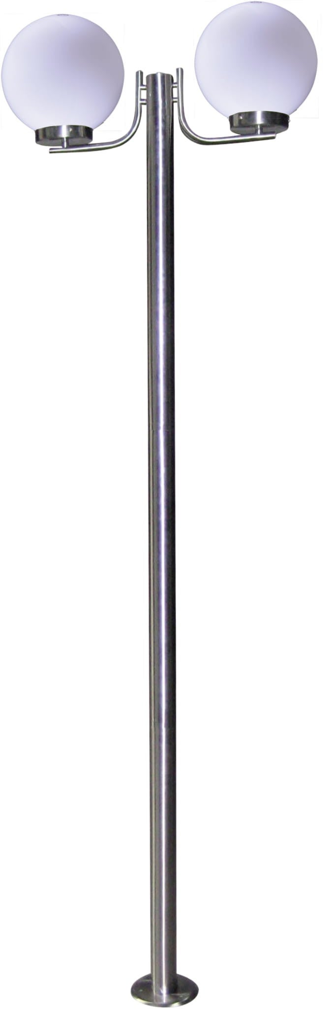 Latarnia ogrodowa Ana chromowana 2xE27x15W IP44 wym: 220 x 70 x 16 cm metal Kaja