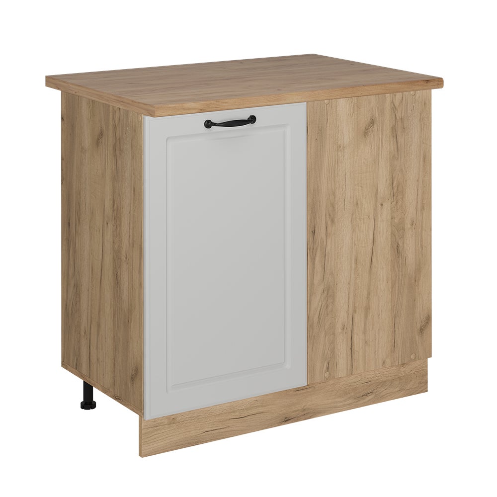 Vicco Szafka narożna R-Line, Biały domek wiejski, 86 cm , BP Dąb