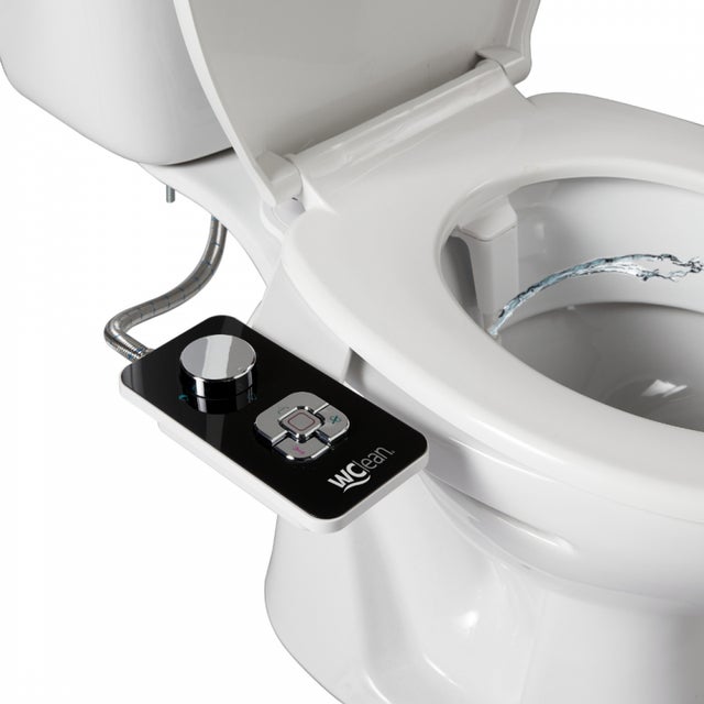 Kit bidet douchette slim pour abattant 'jet' coloris noir