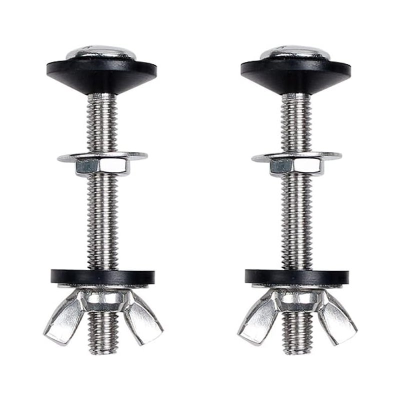 Zestaw 2 spłuczek toaletowych Śruby mocujące – stalowe śruby do montażu zbiornika na wodę