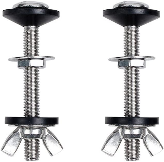 Zestaw 2 spłuczek toaletowych Śruby mocujące – stalowe śruby do montażu zbiornika na wodę