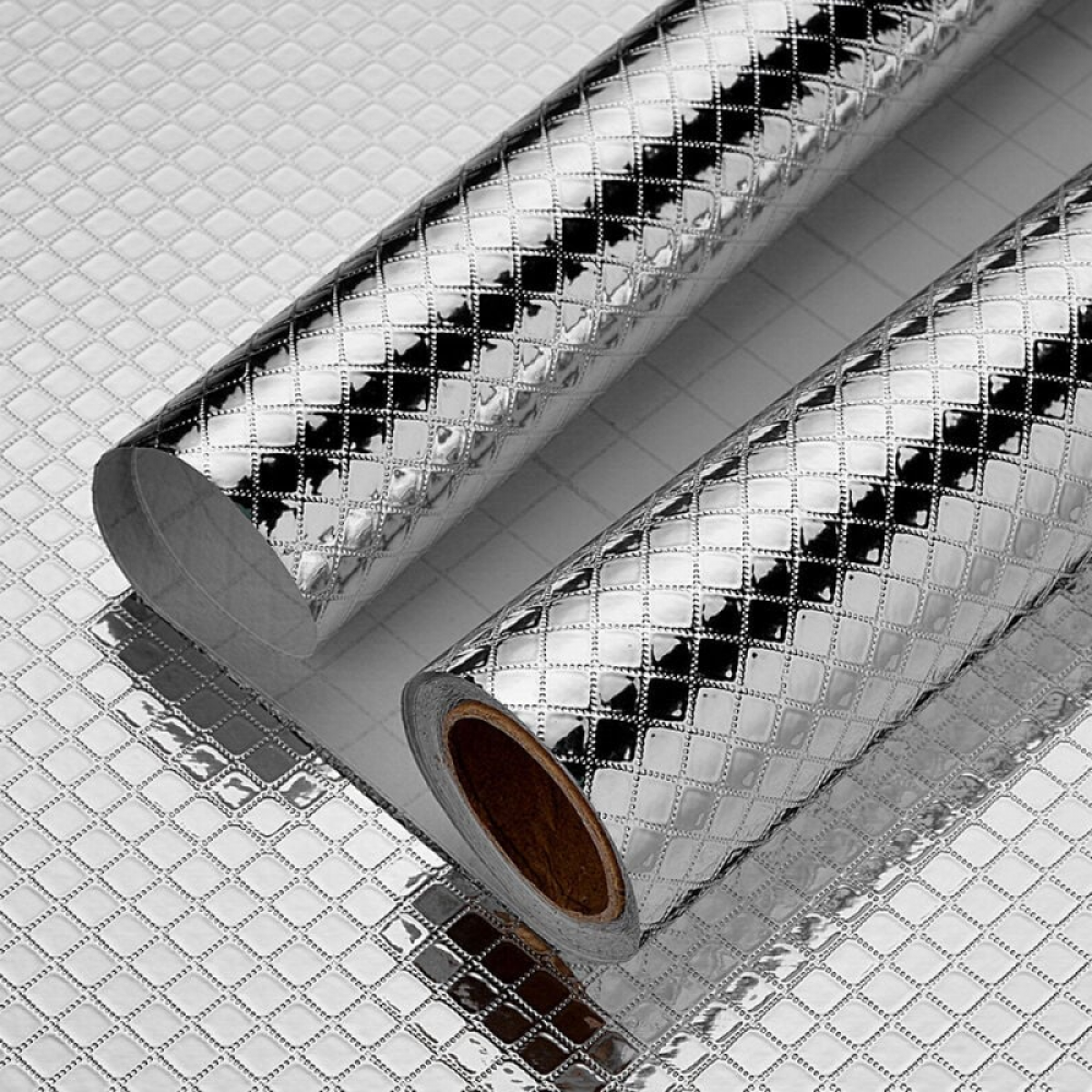 Aluminiowe naklejki kuchenne 40 x 300 cm, odporne na ciepło, olej, wodoodporne, folia samoprzylepna do mebli kuchennych