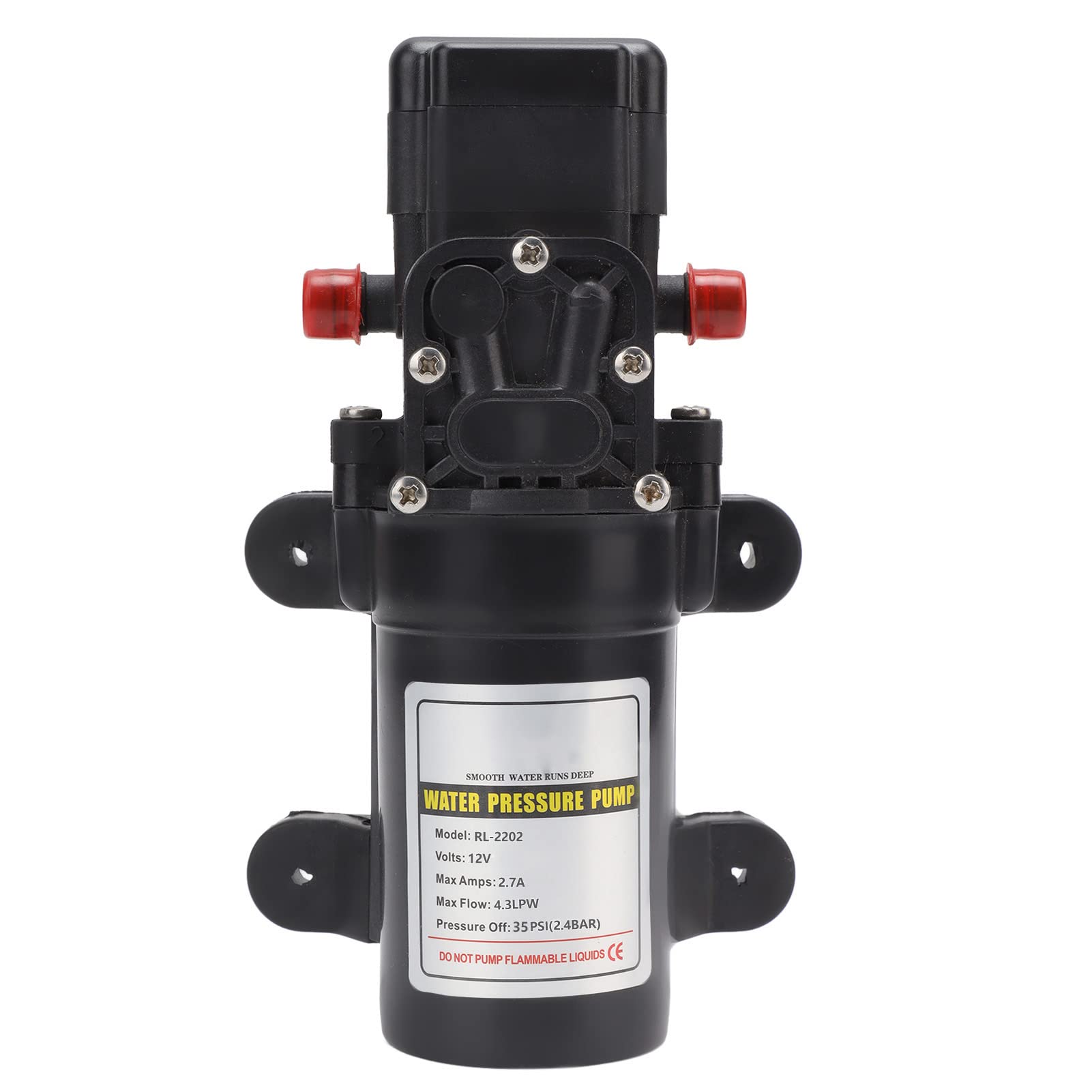 Pompe à Eau 12V Membrane Auto-amorçante – 30L/min, Moteur Cuivre, IP68, Pour Lavage Pont Ou Arrosage