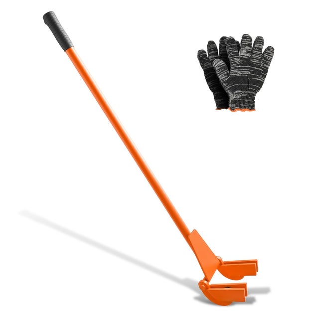 Démontage de palettes 1120 mm 907 kg Acier au carbone avec levier et gants pour démolition et réutilisation du bois TEKMAQUINAS