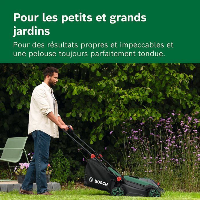 Tondeuse sans fil Bosch ROTAK18V2-38 38 cm 2x18V 4,0Ah 40 L 6 hauteurs - 4