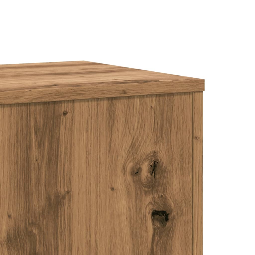 Supports pour plantes 2 pcs chêne artisanal bois d'ingénierie - 8