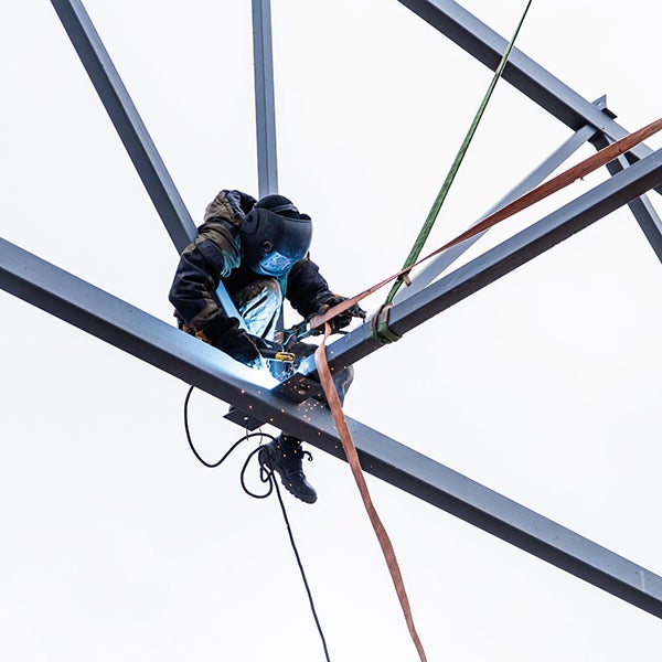 Longe avec absorbeur d'énergie en sangle Non Feu - 2m - 1 mousqueton à vis ouverture 17mm et 1 mousqueton d'échafaudage ouverture 55mm - FA3030520 - 6