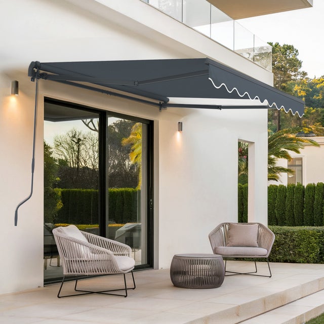 Toldo monobloco VECCHIO 2,5m x 2m - Lona premium 320g/m2 Cinza