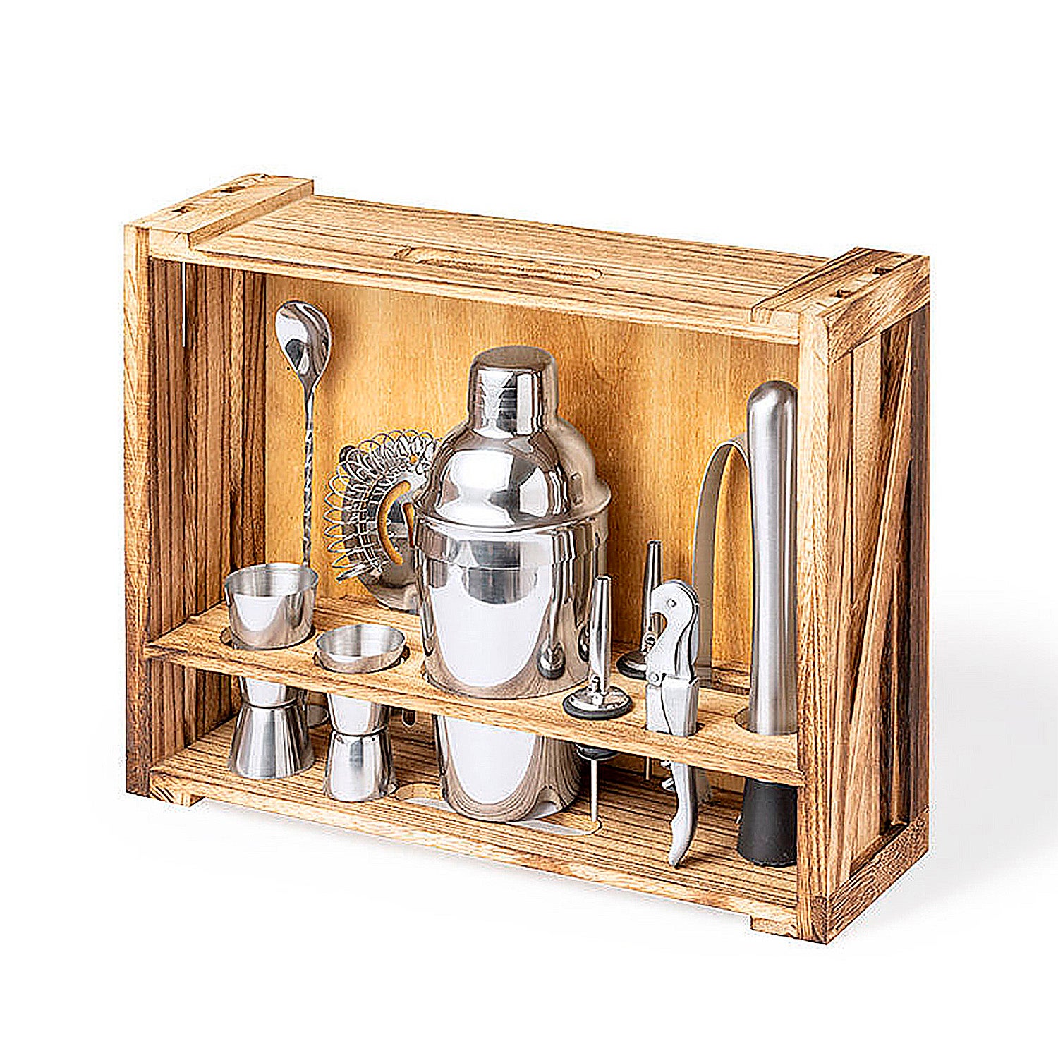 Set cóctel coctelera 550 ml. 10 accesorios diseño exclusivo