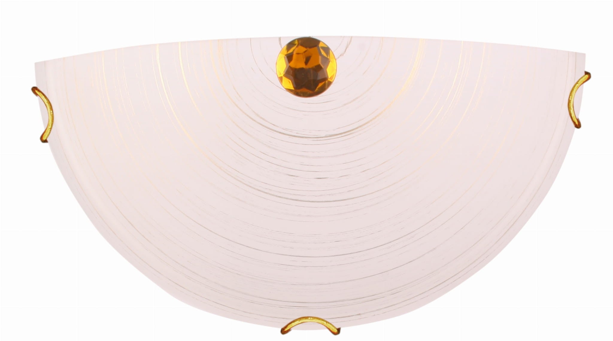 Kinkiet półplafon Mila złoto-biały 1xE27x20W wym: 15 x 30 x 9 cm szkło IP20 Candellux