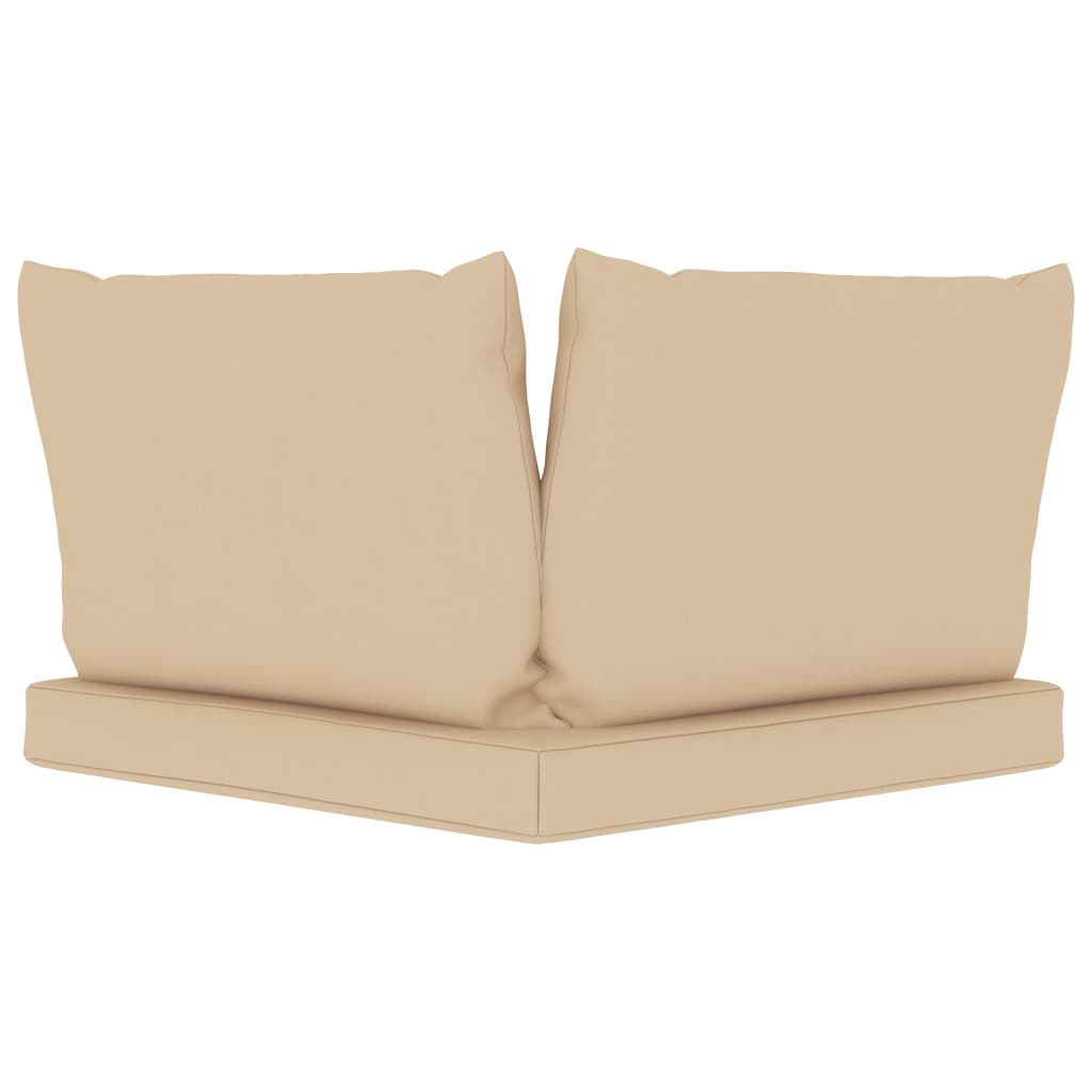 Maison Exclusive - Coussins de palette lot de 3 beige tissu oxford - 5
