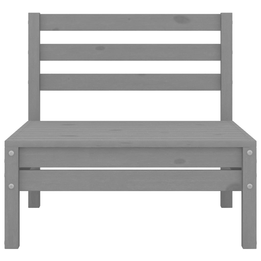 Mobili da giardino mobili da esterno set di mobili 8 pezzi in legno di pino massiccio grigio 02_0017860 - 6