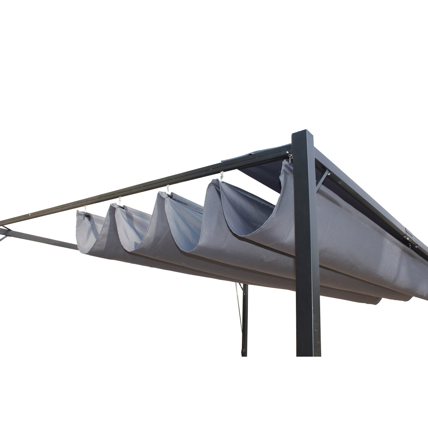 TUSA Gazebo autoportante tela poliestere grigia 3 x 4 m, 12 m² - 7