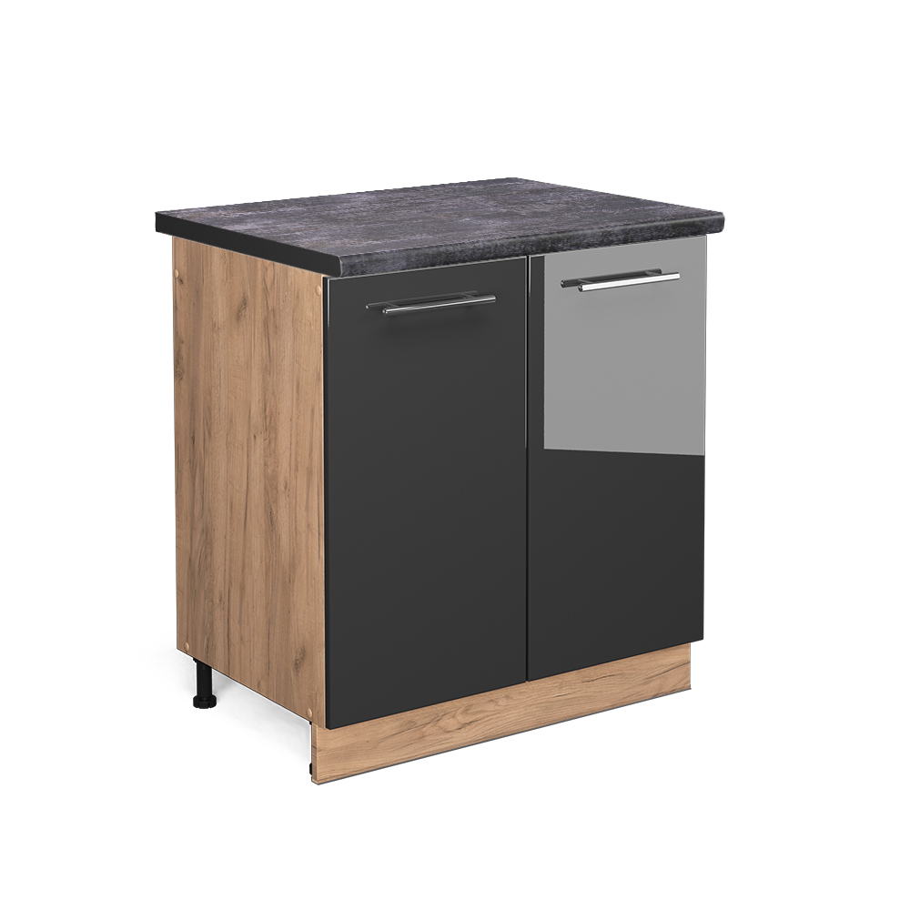 Vicco Szafka pod zlew Fame-Line, Antracyt wysoki połysk, 80 cm , BP Antracyt