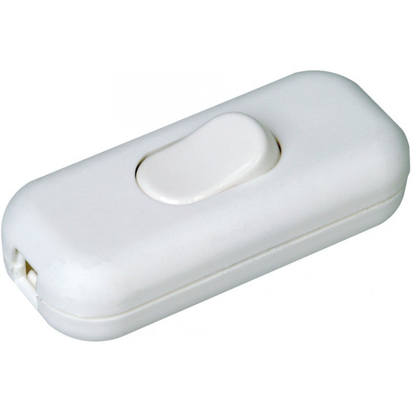 Interrupteur Unipolaire Pour Lampe 250V / 2.5A Blanc - Marque Arcotec - Neuf En Boîte