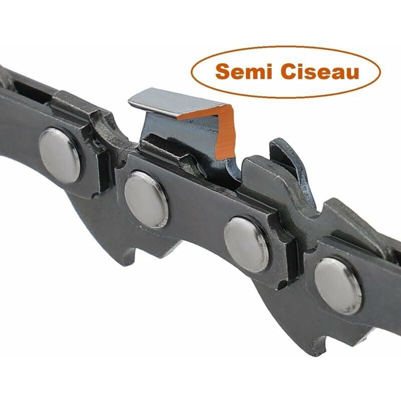 Lot de 3 Chaîne de tronçonneuse Faible Rebond 3/8