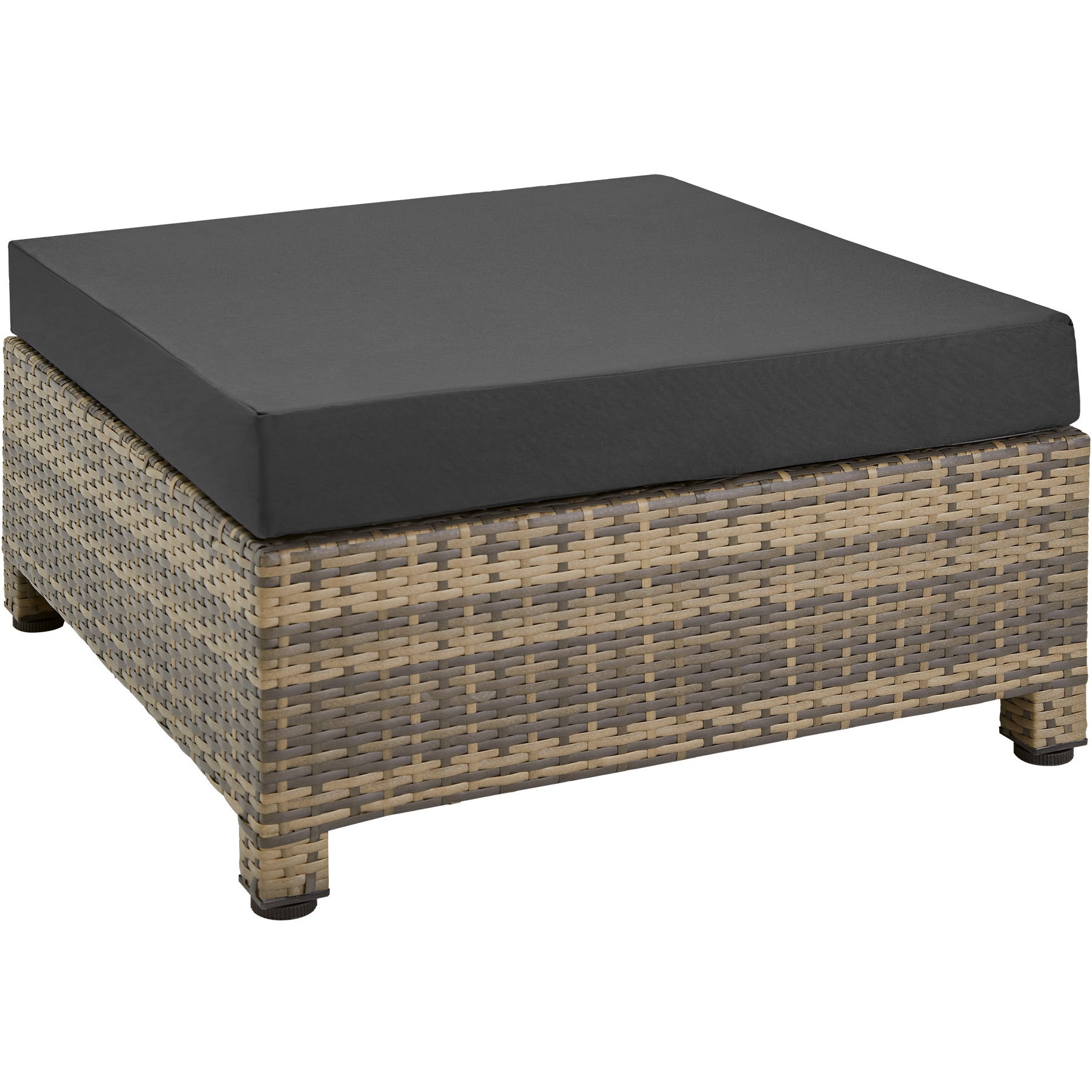 Set da giardino in rattan 4-5 posti con telaio in alluminio e imbottitura di 10 cm TECTAKE - 5