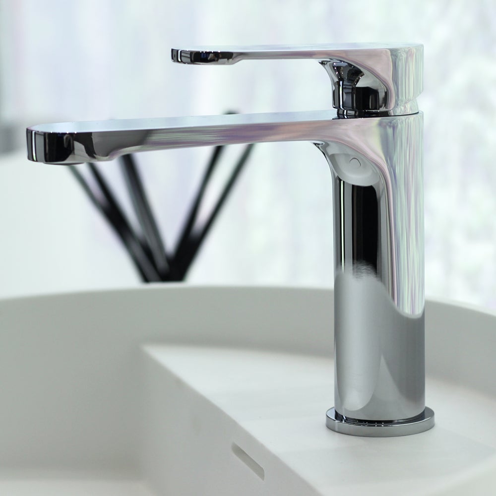 Grifo monomando de lavabo para baño ANDEMEN/HANQUA acabado cromo. Colección Honolulu - 4