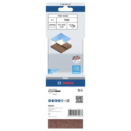 BOSCH LIJA BANDA 75*533 80 (3 U. - 3